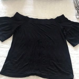 Black Off the Shoulder Top